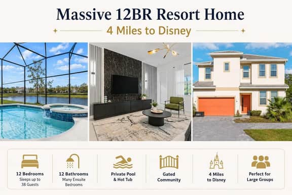 Super Giant Twelve Bedroom Home Near Disney - Image 2